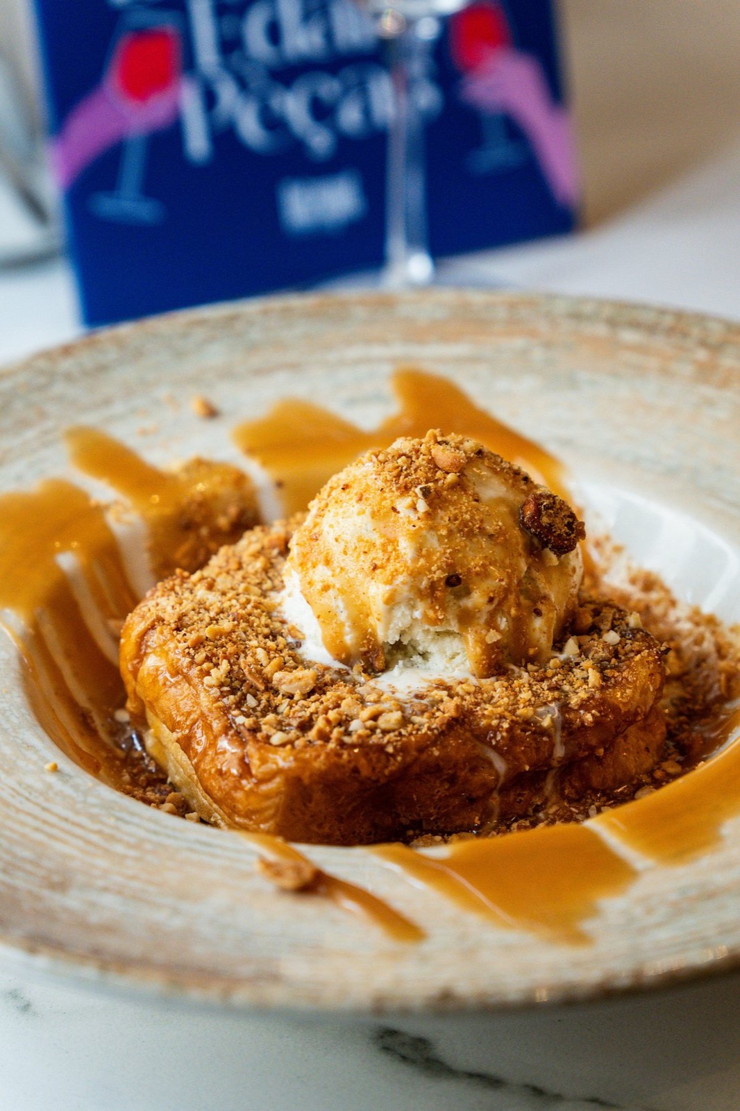 Pain perdu, glace vanille