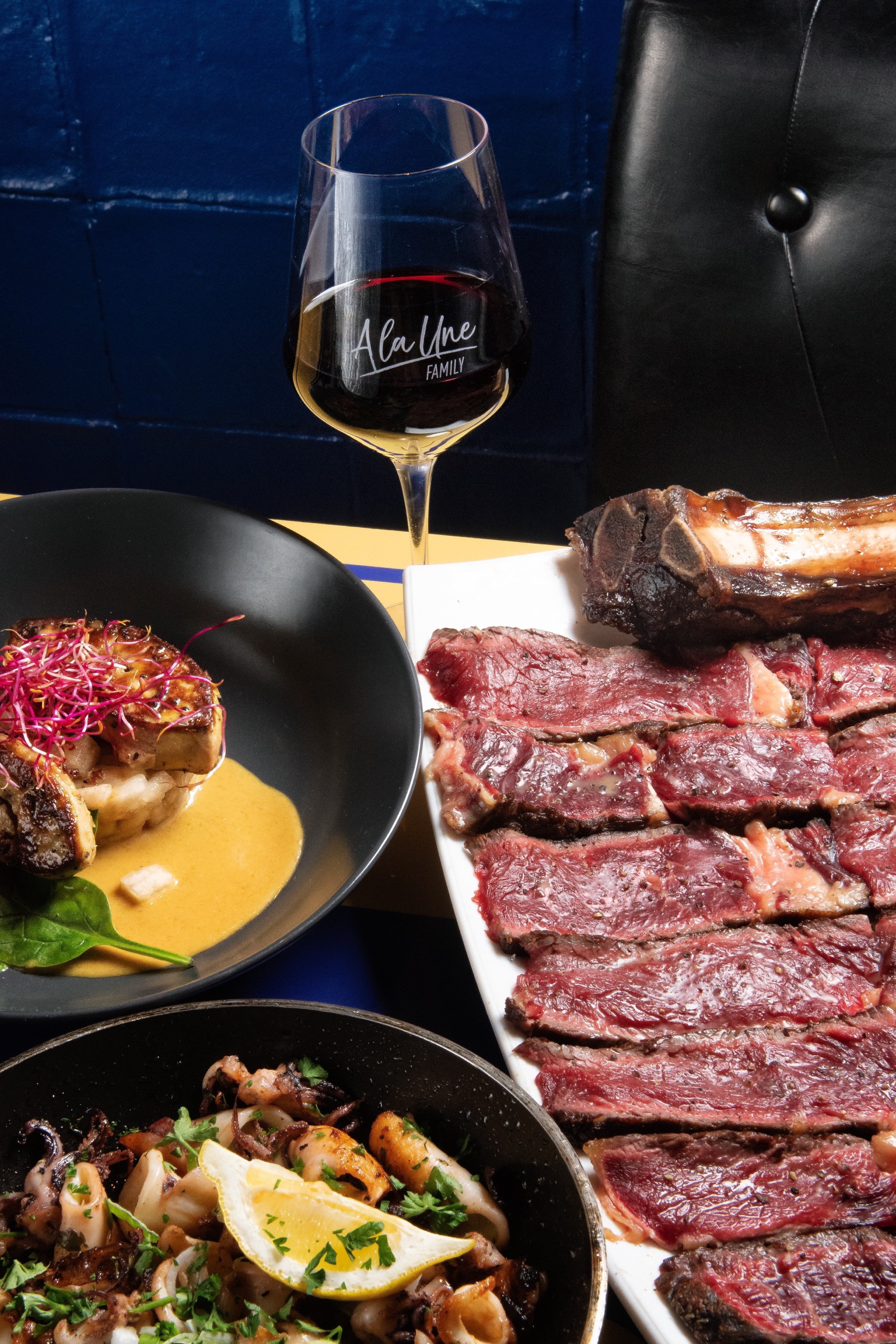 La table du Bistroquet — côte de bœuf, foie gras et vin